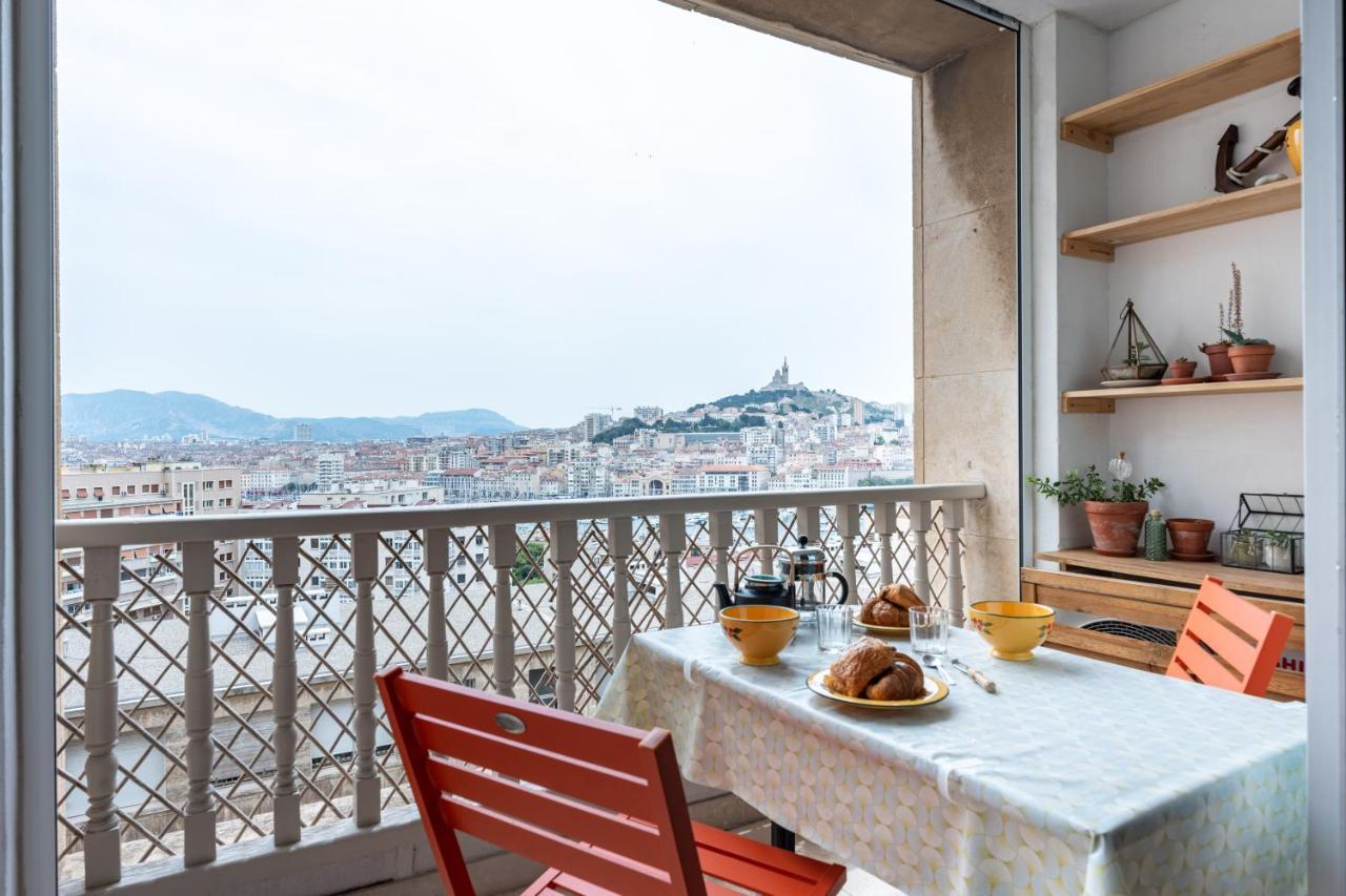 Blue Bay - Superbe Vue Sur Le Vieux Port Apartment Marsilia Exterior foto